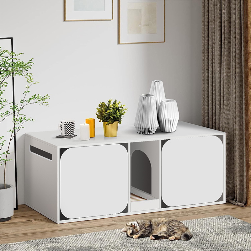 Cat Litter Box Enclosure for 2 Cats