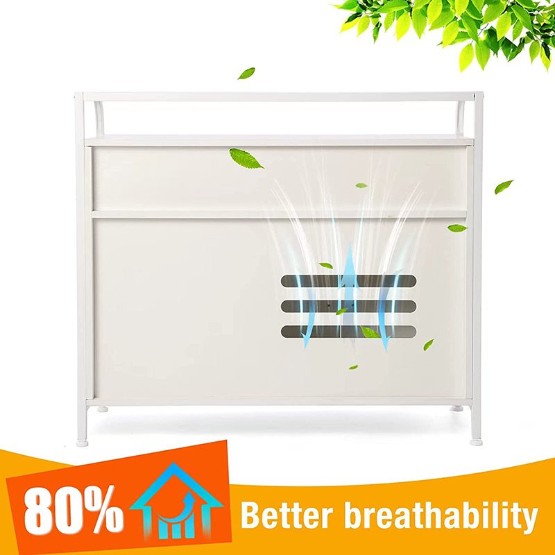 Cat Litter Box Furniture Hidden with Doors