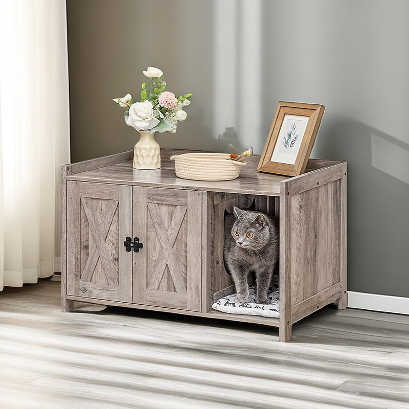Indoor Cat House as End Table, for Living Room Bedroom