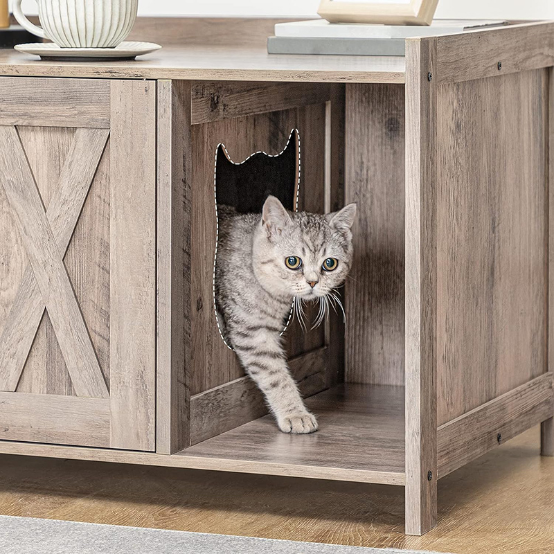 Indoor Cat House as End Table, for Living Room Bedroom
