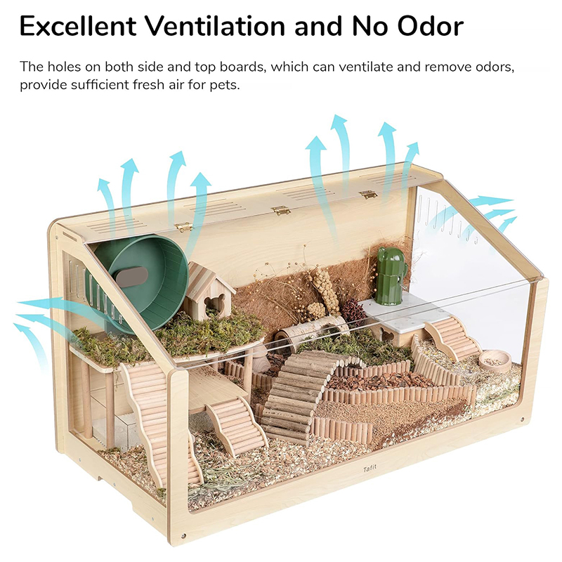 Large Wooden Hamster Cage Waterproof