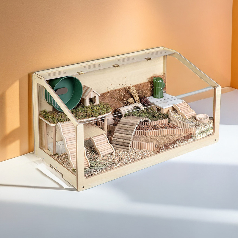 Large Wooden Hamster Cage Waterproof