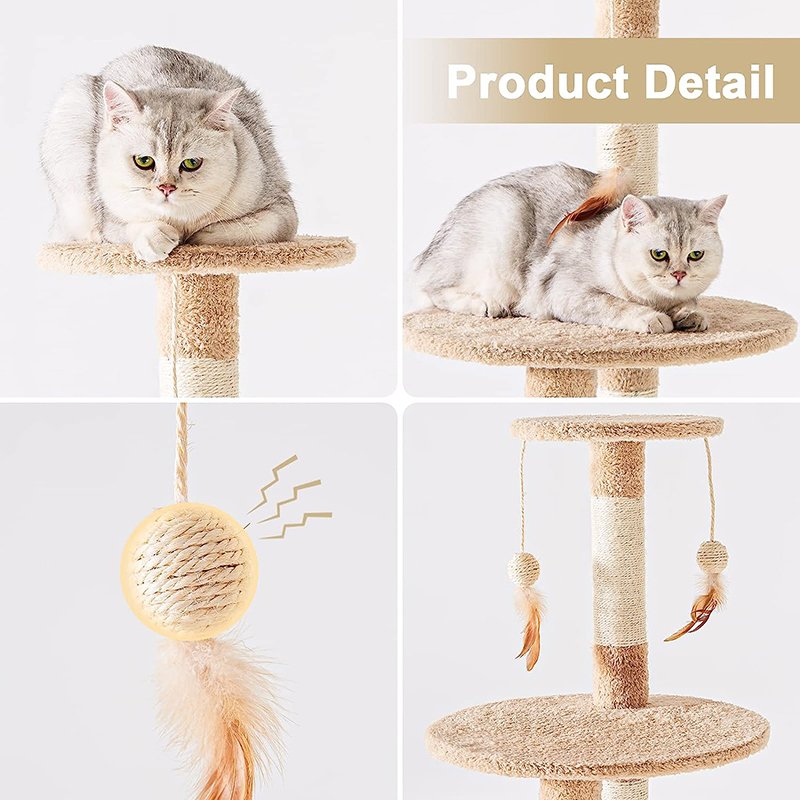 Litter Box Enclosure with Cat Tree Tower