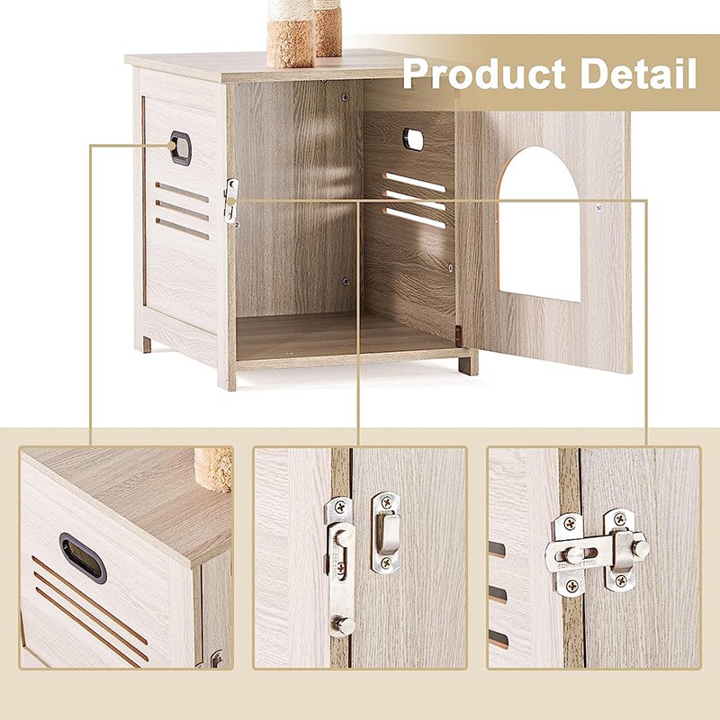 Litter Box Enclosure with Cat Tree Tower