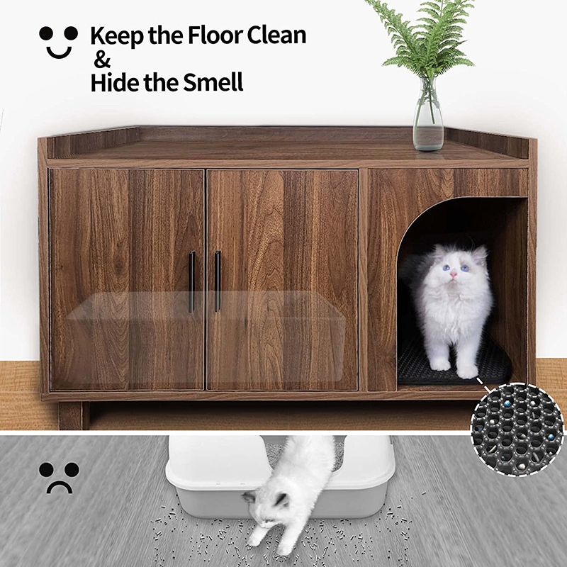 Modern Cat Litter Box Furniture Hidden