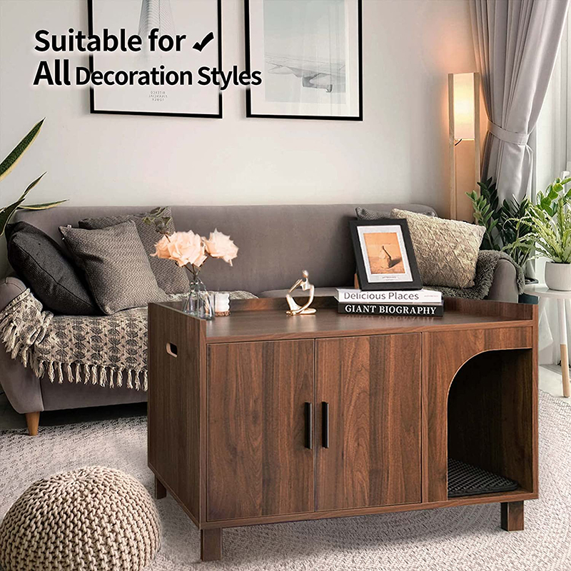 Modern Cat Litter Box Furniture Hidden