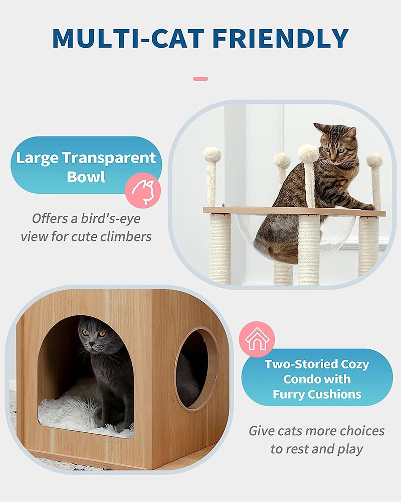 Modern Cat Tree for Large Cat