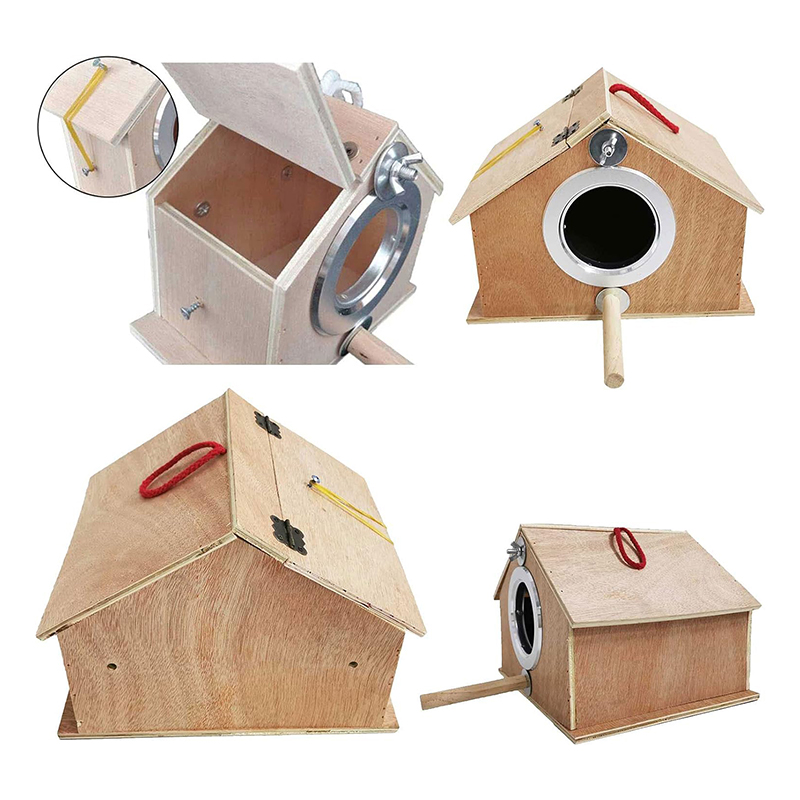 Parakeet Nest Box Bird Nesting House Parrot Breeding Mating Box for Lovebirds