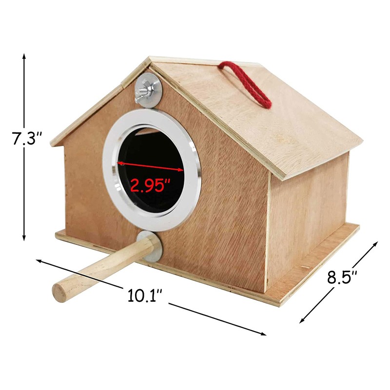 Parakeet Nest Box Bird Nesting House Parrot Breeding Mating Box for Lovebirds