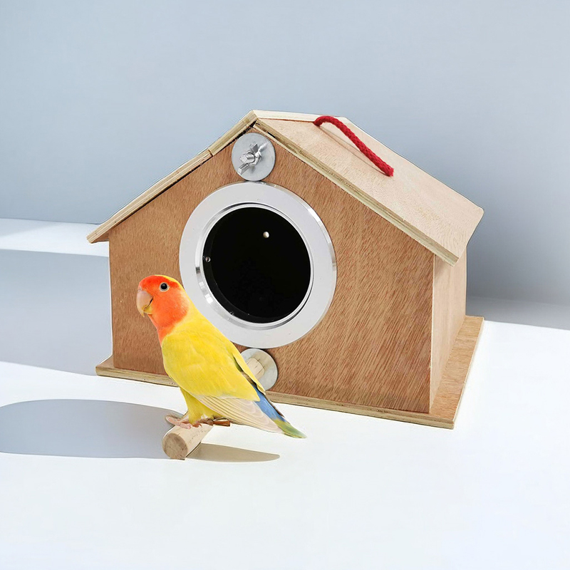 Parakeet Nest Box Bird Nesting House Parrot Breeding Mating Box for Lovebirds