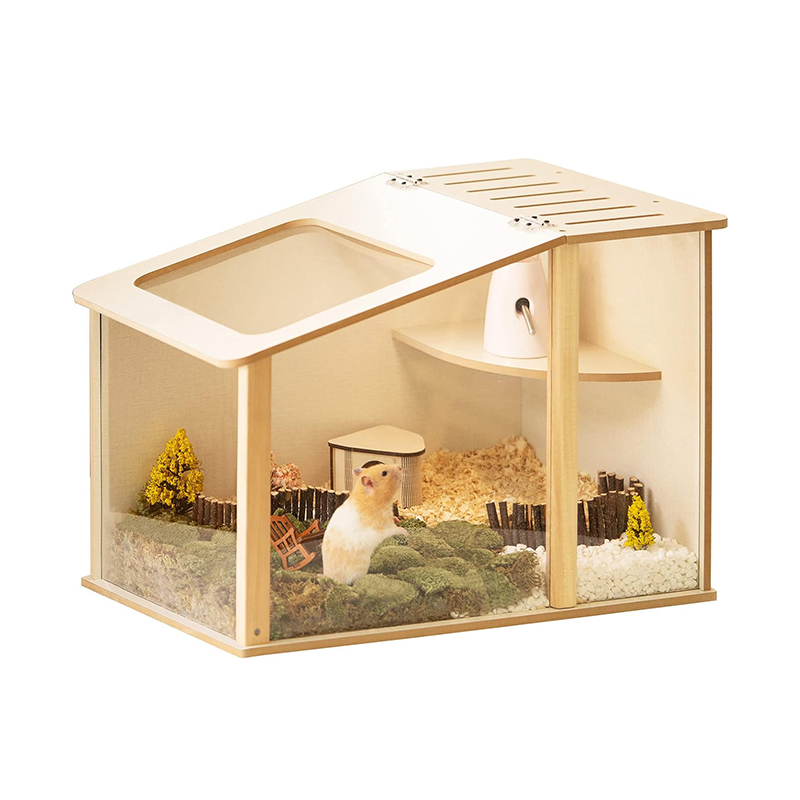 Wooden Hamster Cage Without Accessories