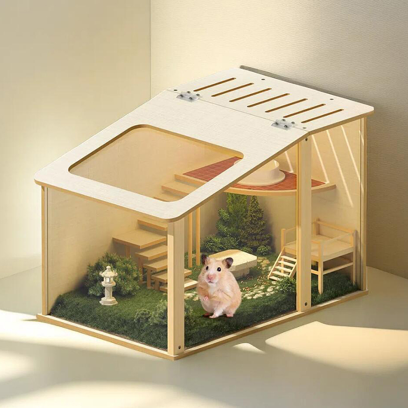 Glass hamster condo best sale