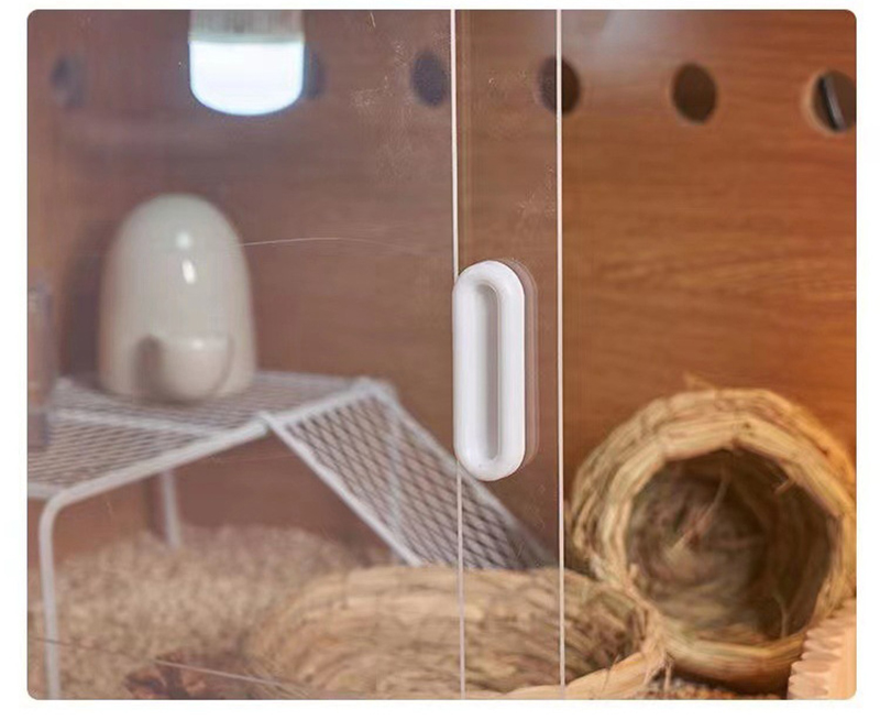 Wooden Hamster Habitat with Openable Top and Large Acrylic Sheets